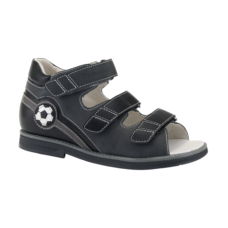 Сандали ортопедические Ортобум для мальчиков 27057-14 дорожные серые.